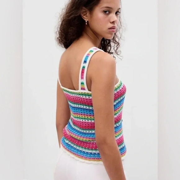 Gap Crochet Tank Top Multi Color - Picture 10 of 10